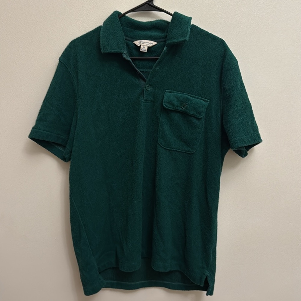 J. Crew Green Polo Shirt Size Medium